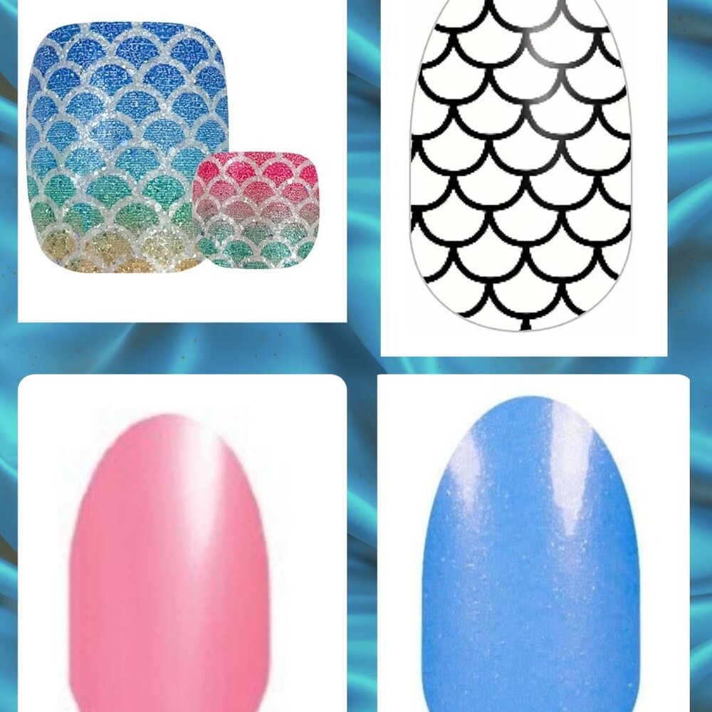 Mermaid Bundle: (x4 Sets) Create Mermaid Mixed Manis Variety Nail Polish Strips